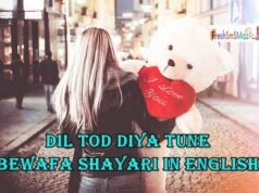 dil tod diya tune bewafa shayari in english? broken heart quotes 23 dil tod diya tune bewafa shayari in english