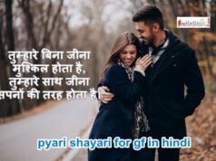 pyari shayari for gf in hindi:- प्यारी गर्लफ्रेंड के लिए शायरी 2023 pyari shayari for gf in hindi