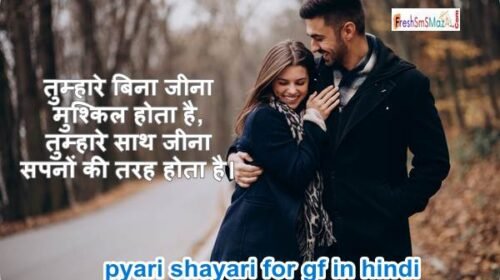 pyari shayari for gf in hindi