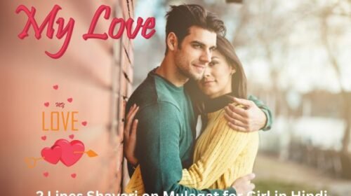 2 lines shayari on mulaqat for girl in hindi