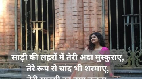 festival special saree shayari in hindi for girl: Saree Quotes in Hindi