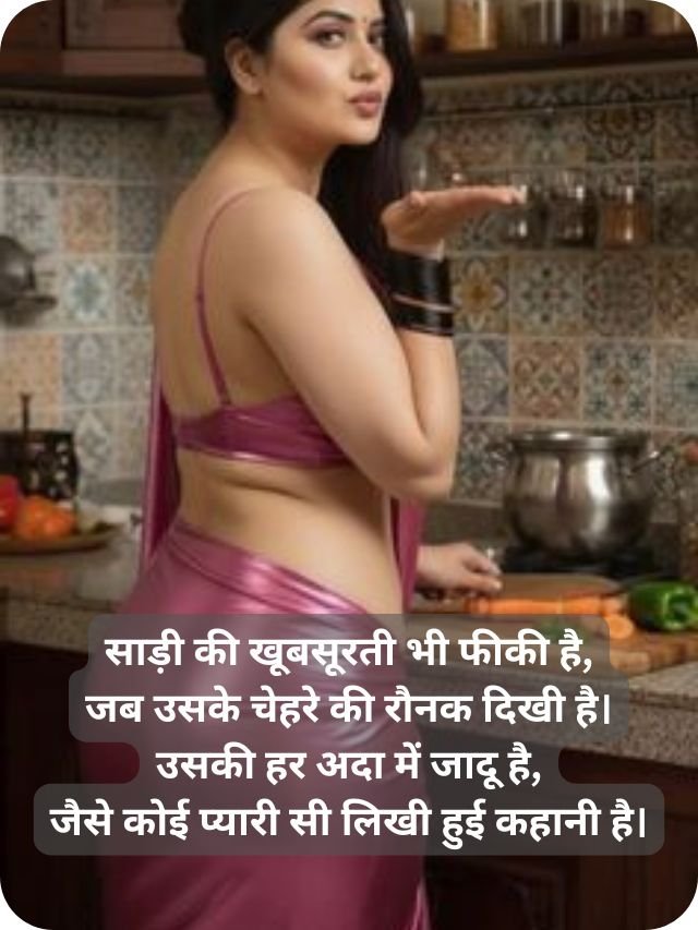 20+ saree me ladki ki tareef shayari in hindi 4 line 4 beautiful saree shayari for girl