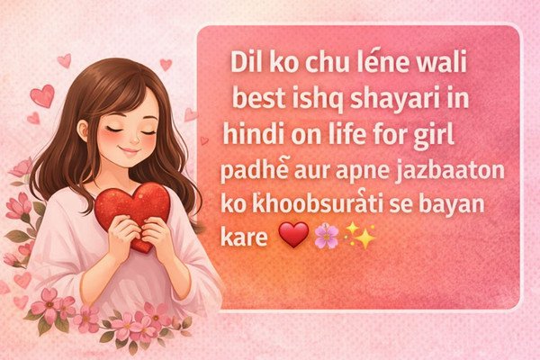 35+ ishq shayari in hindi for girl 4 line love life quotes image