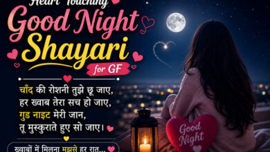 Heart Touching Good Night Shayari in hindi