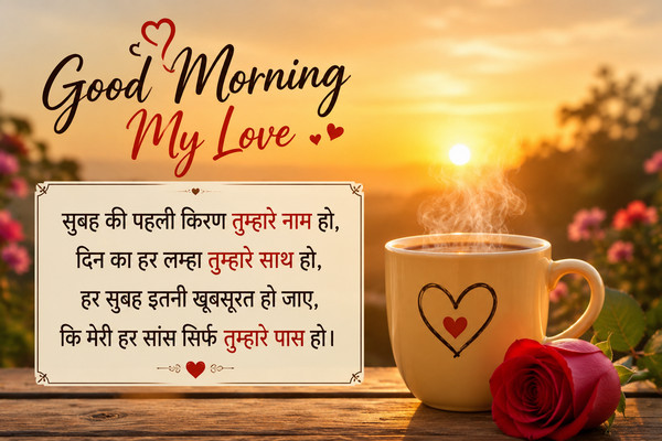 my love good morning love shayari
