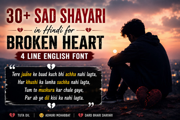 Sad Shayari in Hindi for Broken Heart